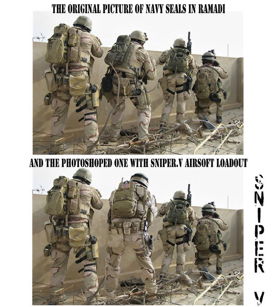 SNIPER.V IN RAMADI photoshoped and where I got inspired from